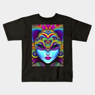 Catgirl DMTfied (9) - Trippy Psychedelic Art Kids T-Shirt